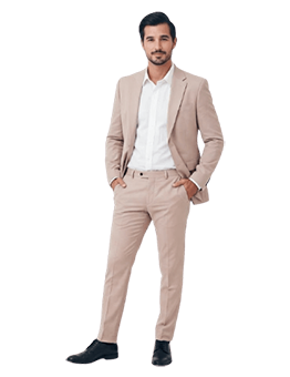 Beige Men’s Formal Suit